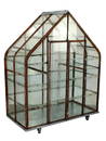 French chateau iron and glass garden greenhouse