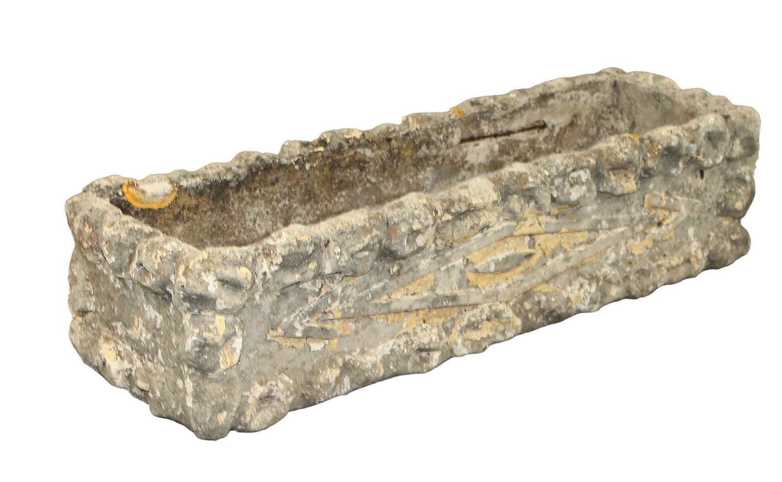 French faux bois trough rectangular planter (1 of 3)