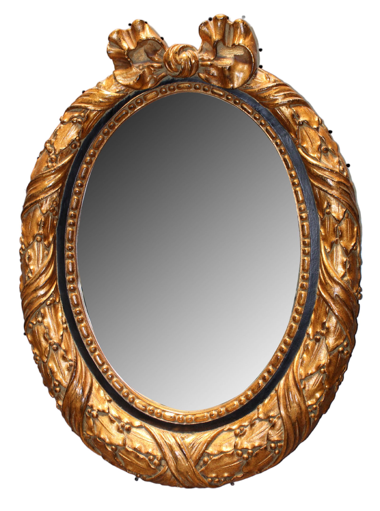 John Richard Louis XVI style oval mirror with beveled glass (1 of 10)