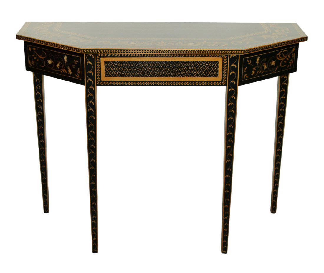 Wellington Hall Ebonized Console Table Auction