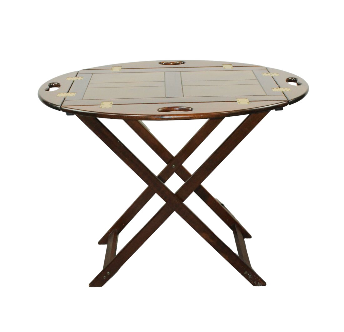 Butler's tray table on folding stand (1 of 9)