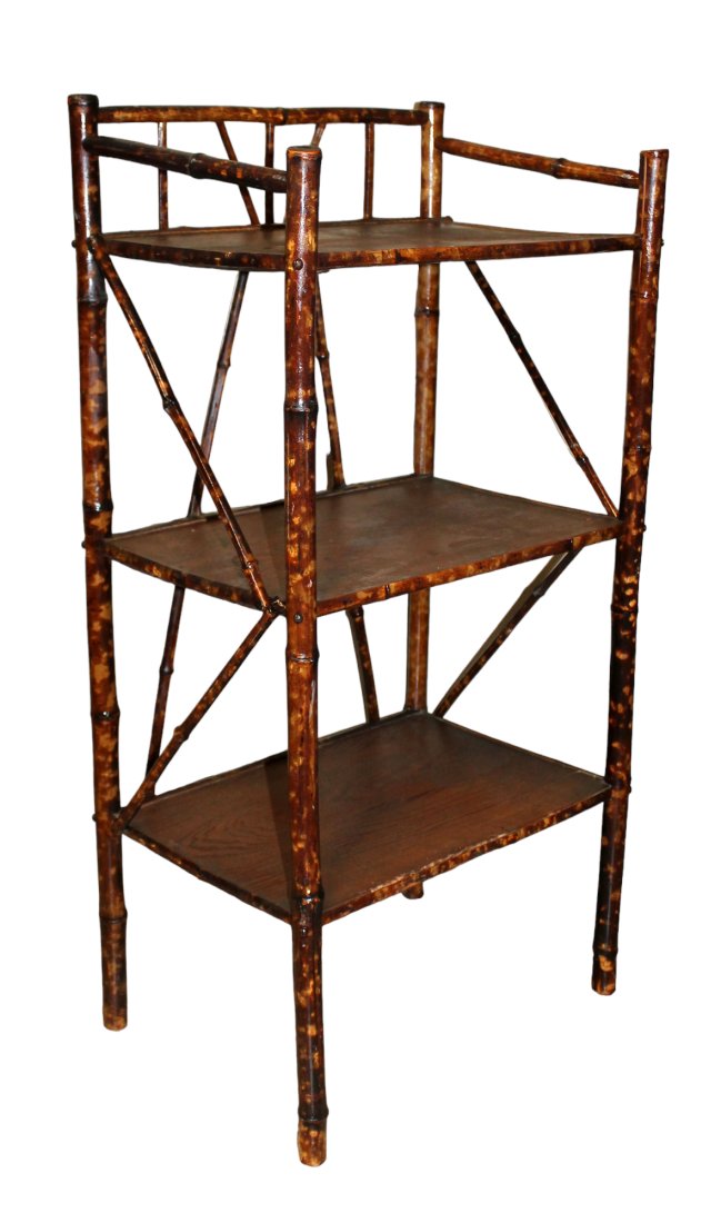 French mid century bamboo tiered etagere (1 of 8)