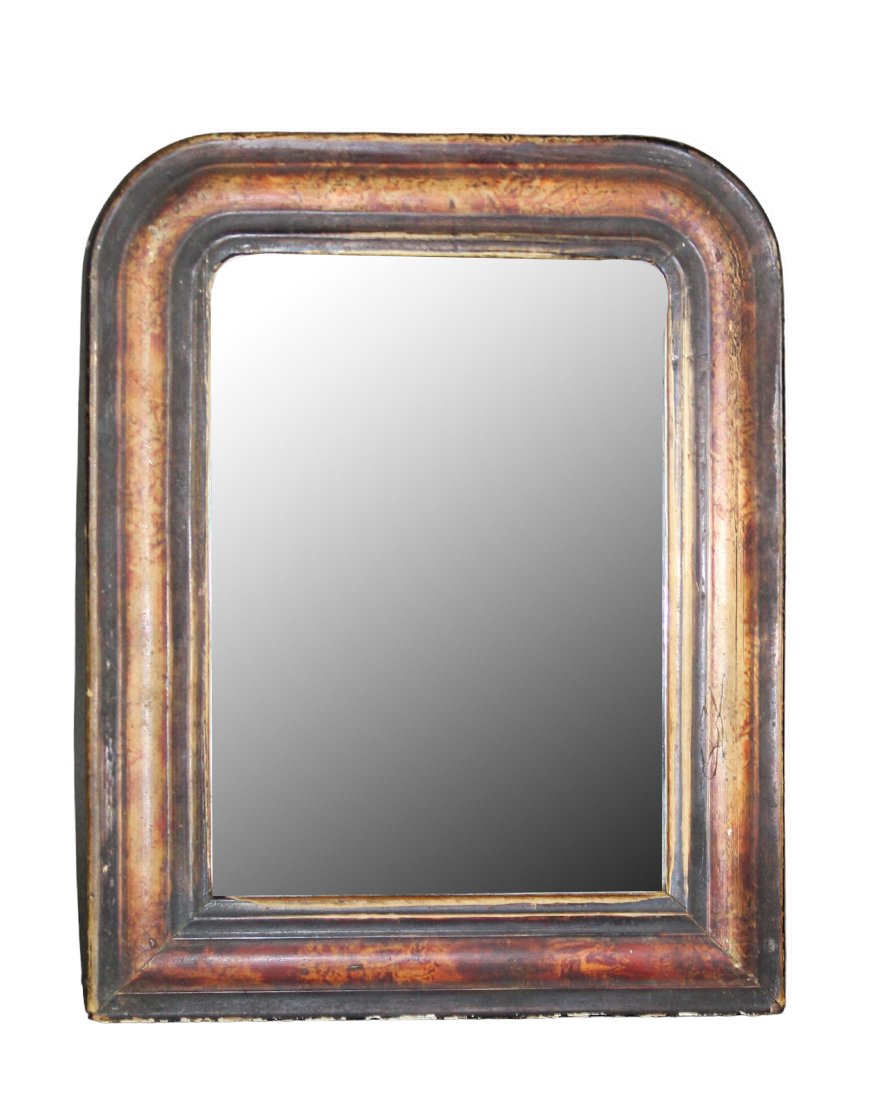 Diminutive French Louis Philippe ebonized mirror (1 of 6)
