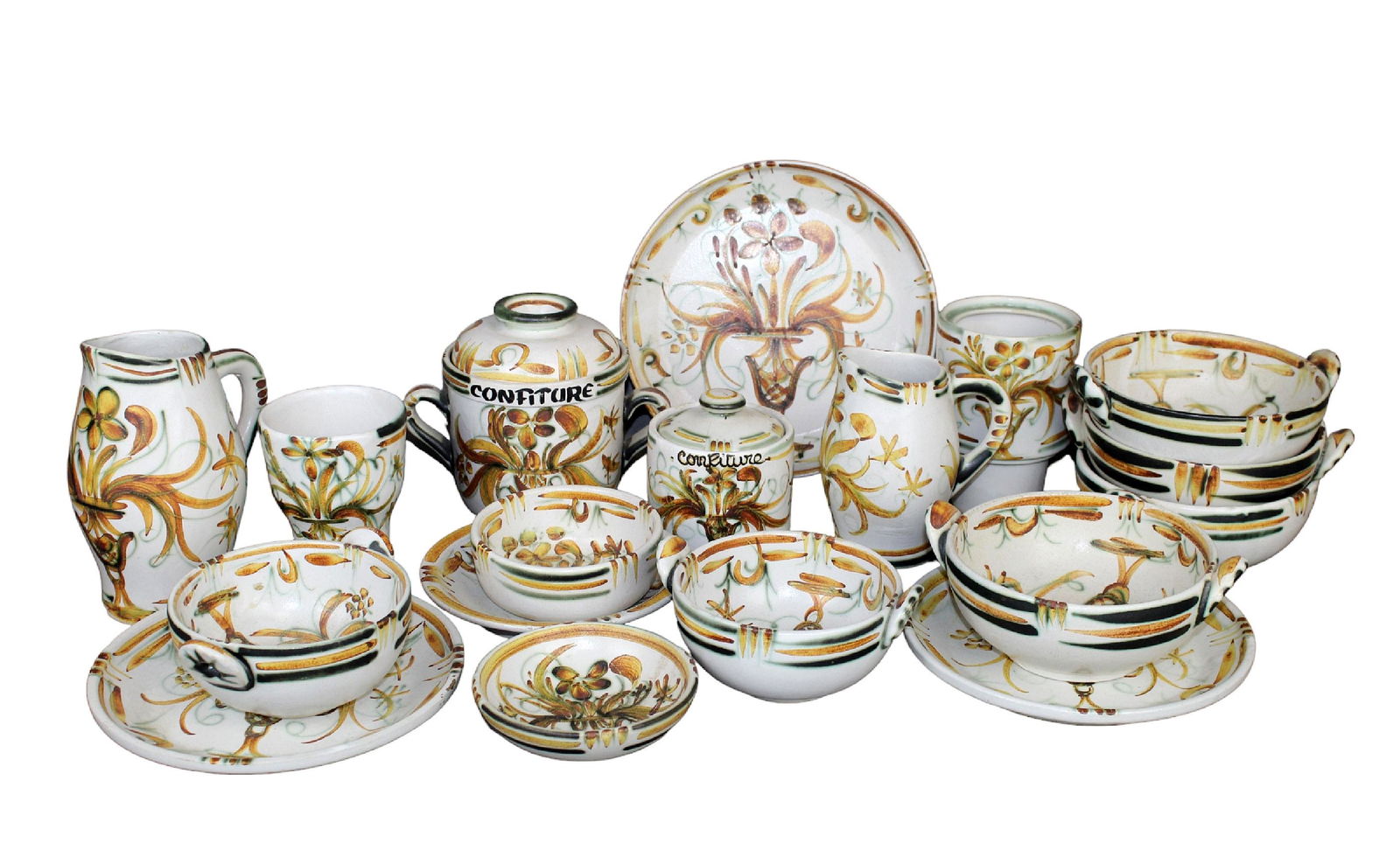 Lot of French Keraluc Quimper pottery (1 of 8)