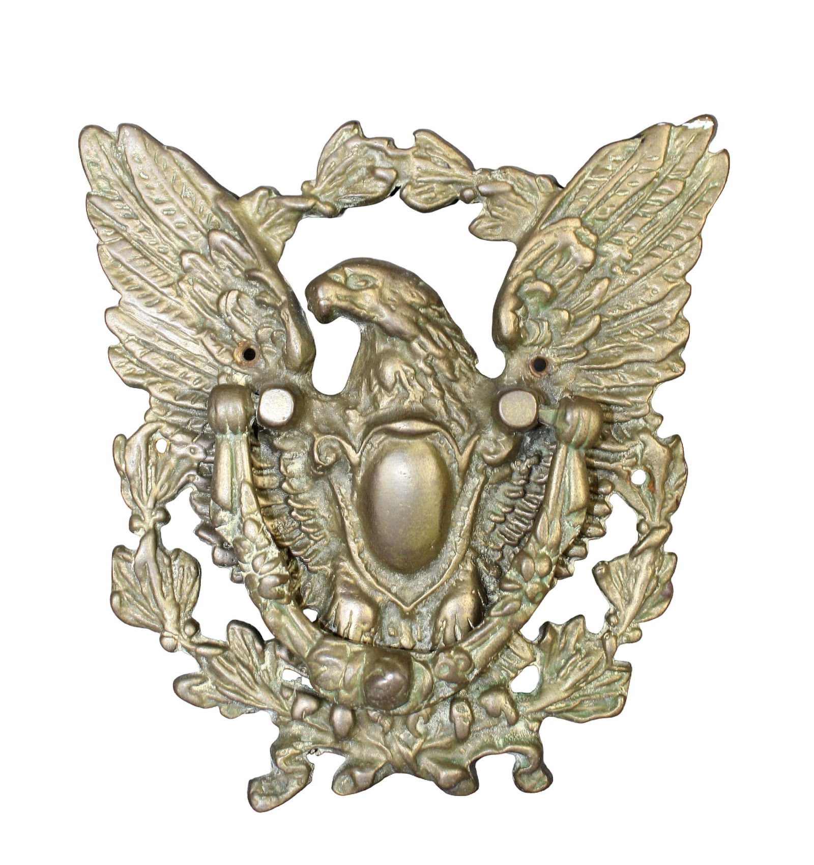 Brass eagle door knocker (1 of 5)