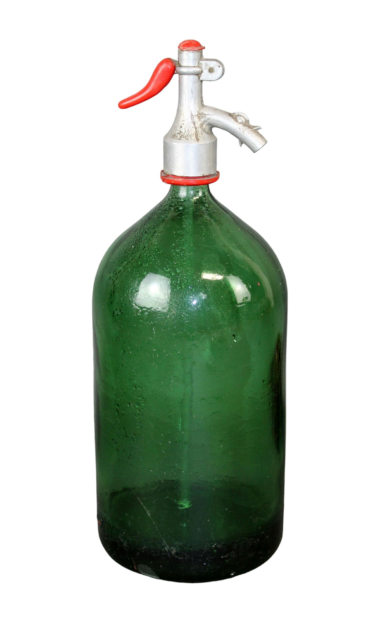 Vintage green glass seltzer bottle (1 of 8)