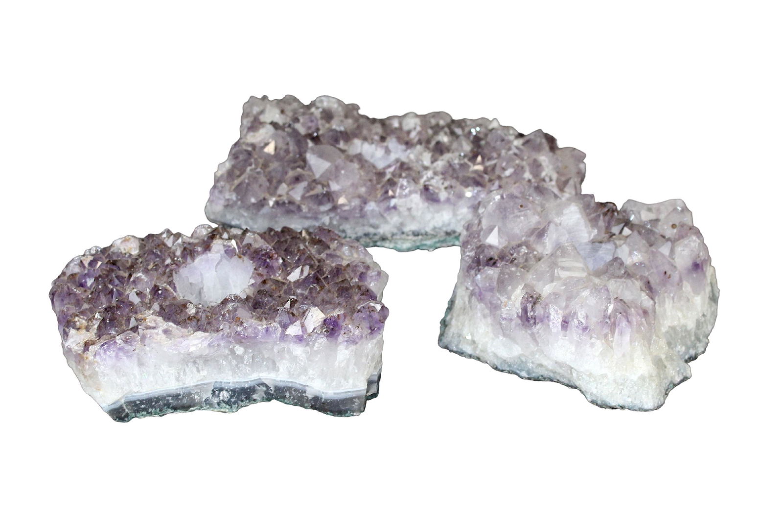 Lot of 3 amethyst geode votive holders (1 of 7)