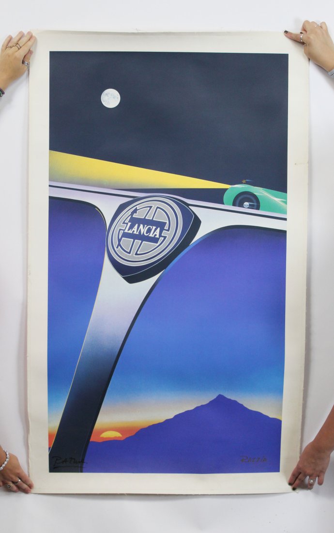 Vintage Razzia Lancia Auto Poster (1 of 9)