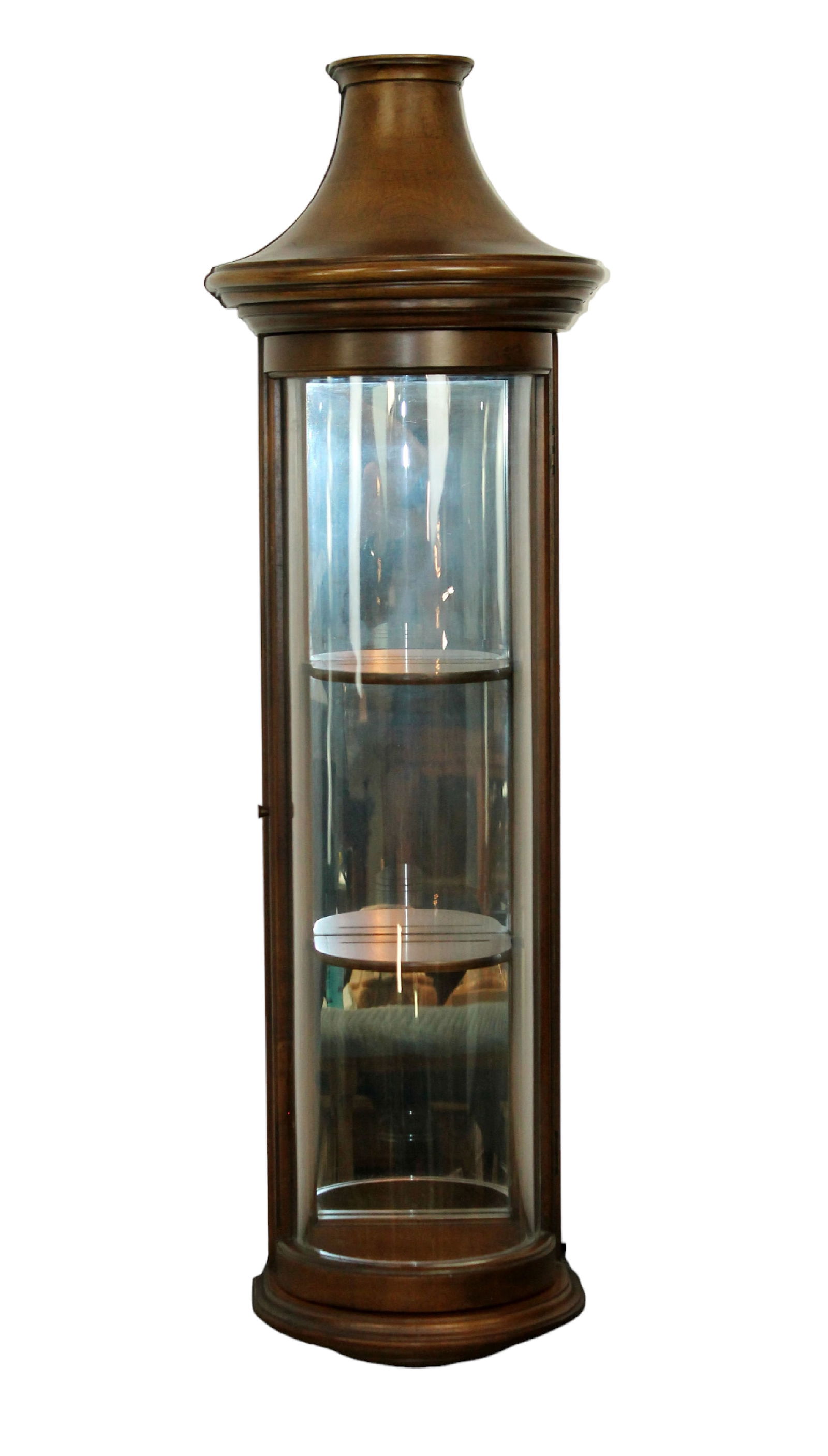 Vintage wall mount domed glass curio cabinet (1 of 9)