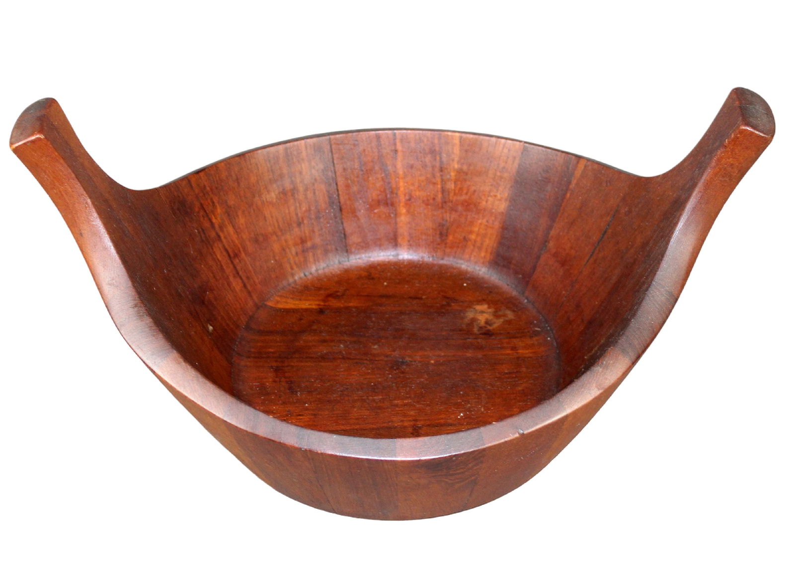 Dansk staved teak wooden salad or fruit bowl (1 of 8)