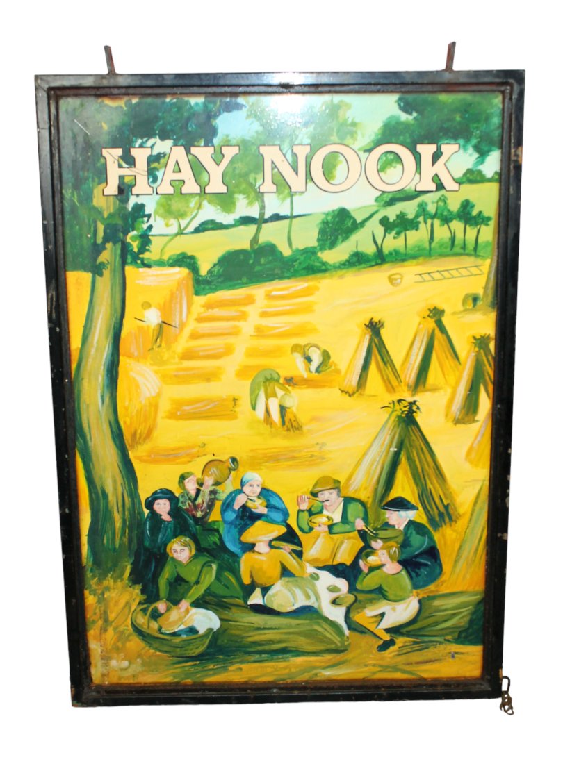 English double sided pub sign "Hay Nook" (1 of 5)