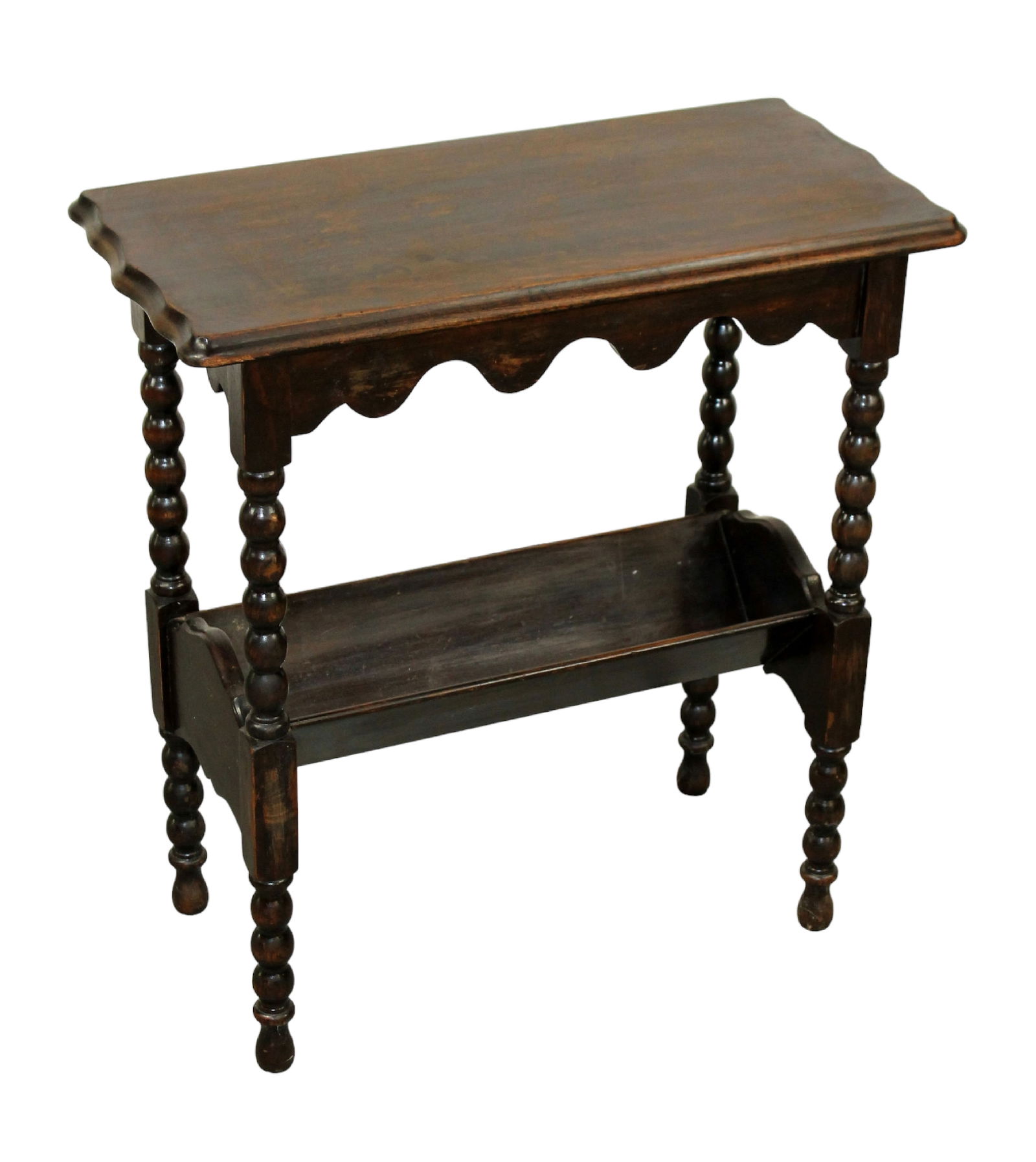 English bobbin leg side table (1 of 7)