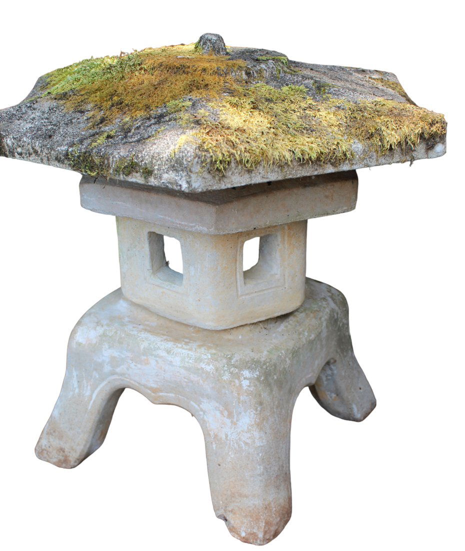 Cast garden stone pagoda statue (1 of 6)