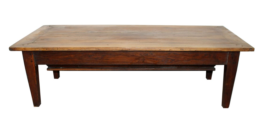 Antique French Provincial petrin coffee table in walnut (1 of 12)