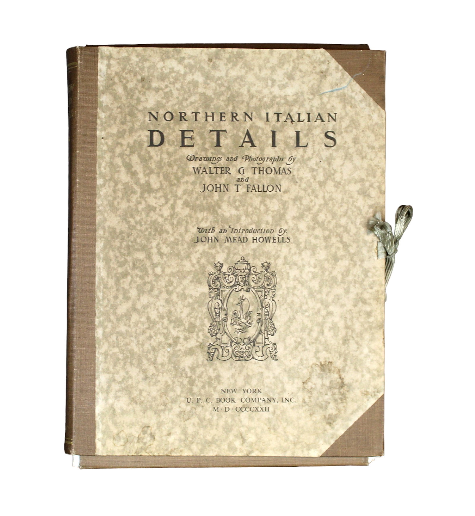 Northern Italian Details drawings and photographs by Walter G Thomas and John T Fallon: Northern Italian Details drawings and photographs by Walter G Thomas and John T Fallon. New York UPC Book Company, Inc. Overall 12 1/2"h x 9 3/4"w - 143 sheets each 9 1/8 x 12 1/8