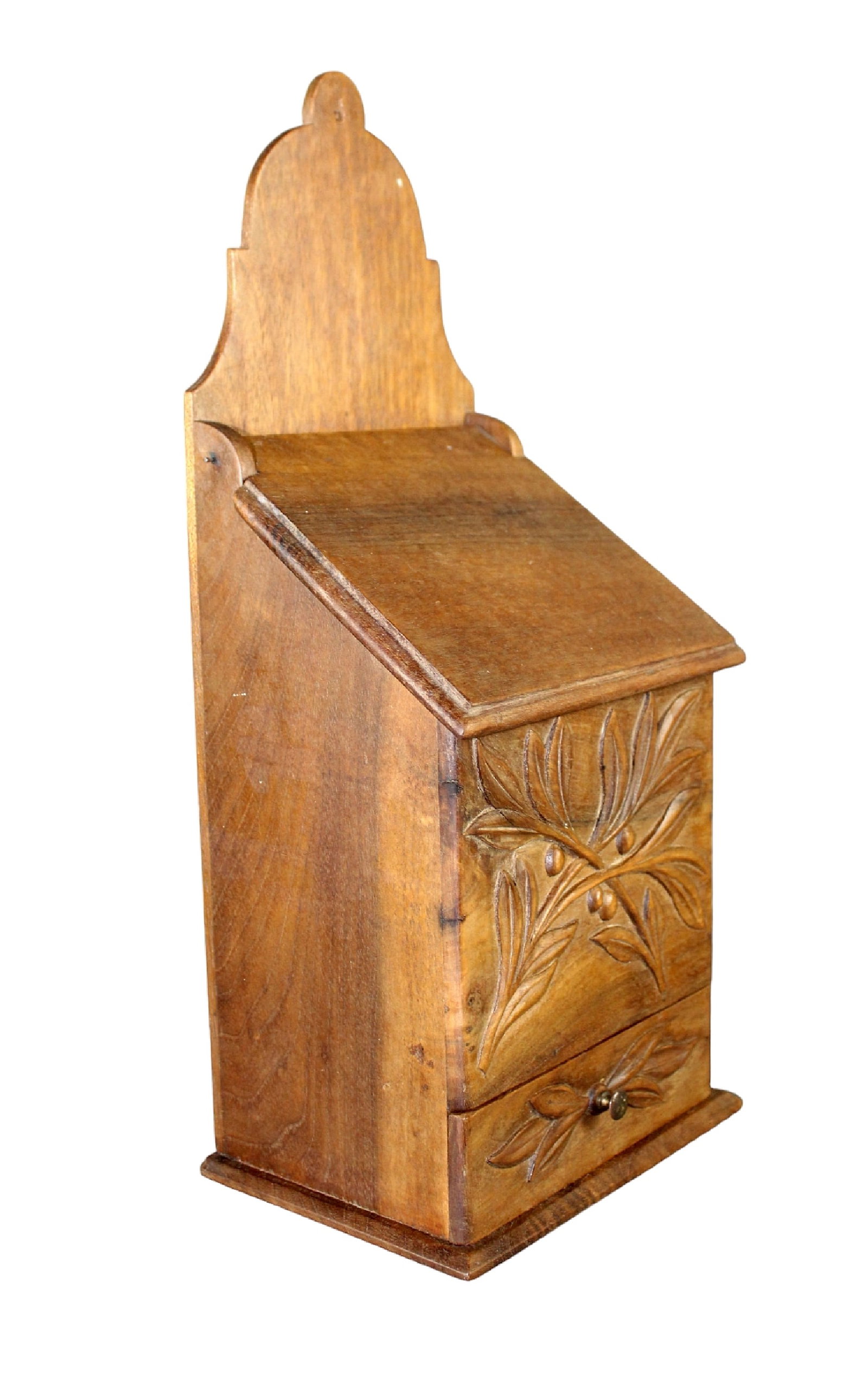 French Provincial walnut fariniere (flour) box (1 of 10)