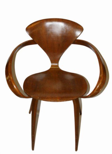 Original Norman Cherner pretzel chair.: Mid-century modern. 31 1/4"h x 25 1/2"l x 21"d