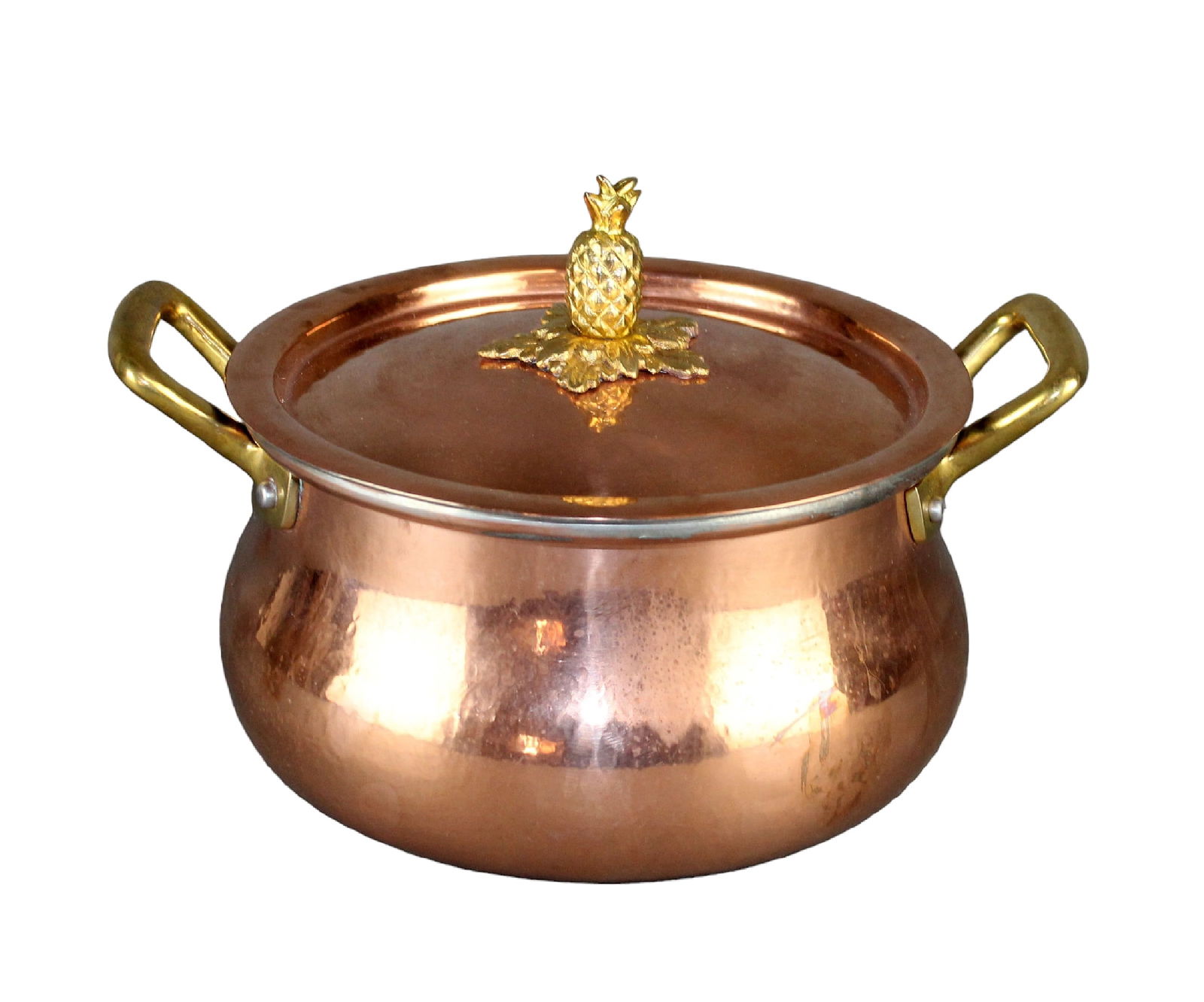 Ruffoni Historia hammered copper 3 1/2 quart lidded stock pot (1 of 9)