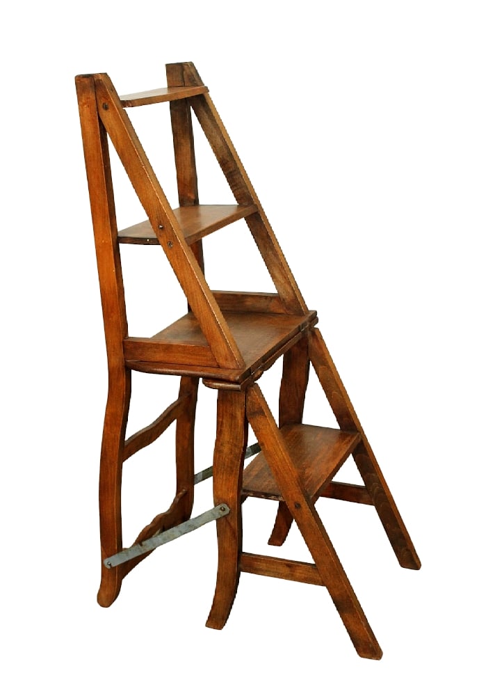 French folding library chair ladder (1 of 8)