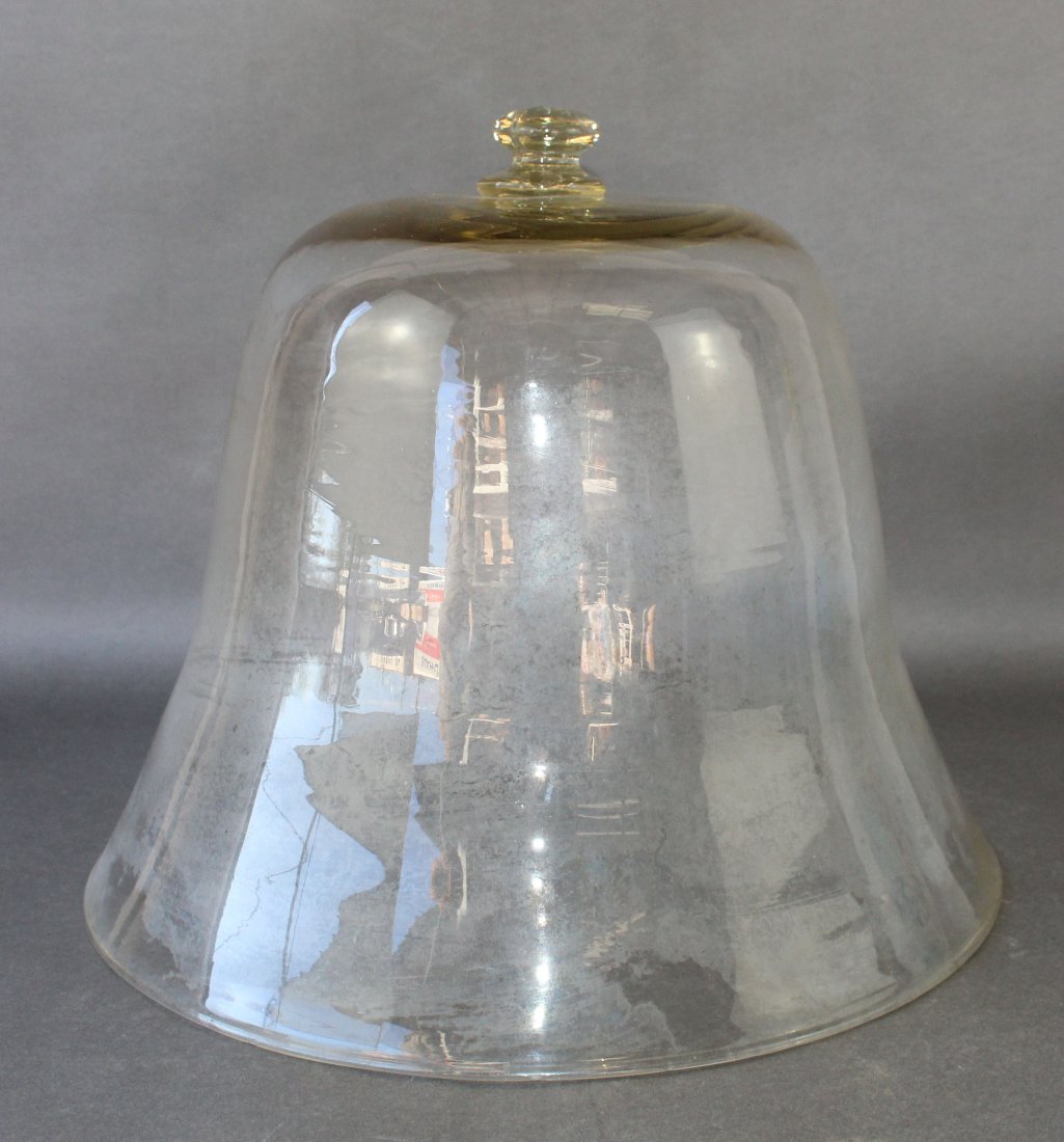 Antique French blown glass garden cloche (1 of 9)