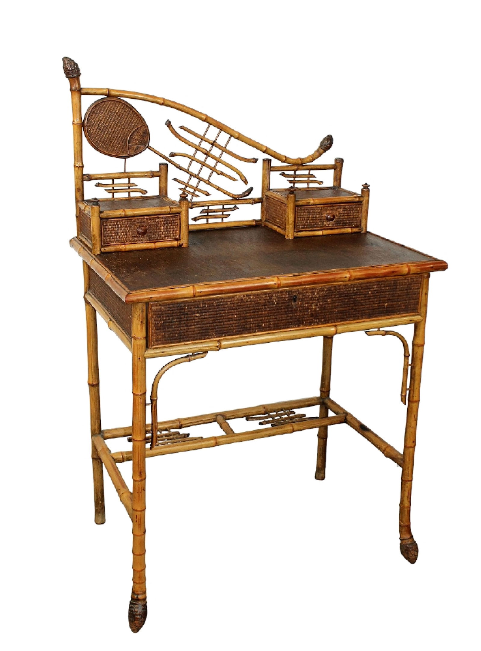 French Japanned bamboo writing desk (1 of 10)