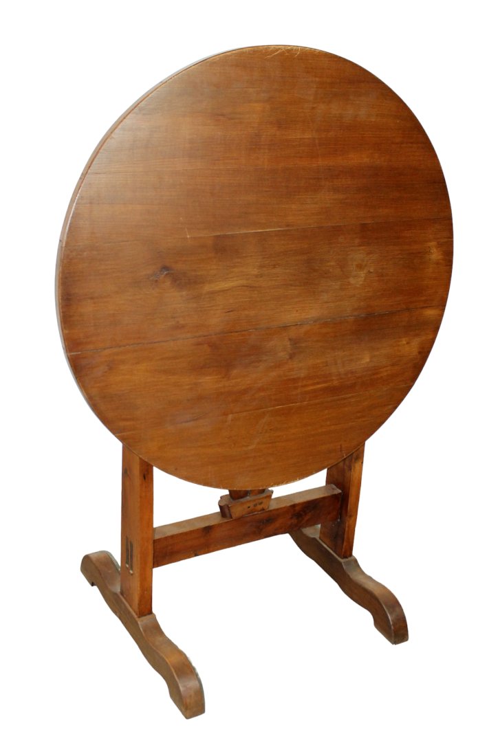 French petite tilt top table vigneron in walnut (1 of 10)