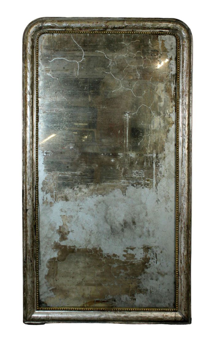 French Louis Philippe silver leaf mirror (1 of 10)