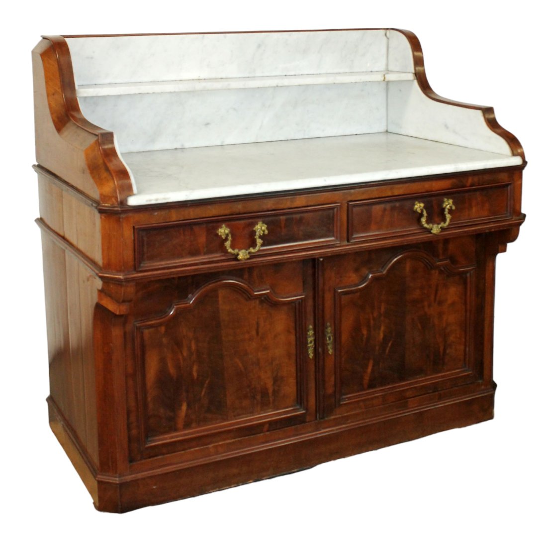 French Napoleon Iii Wash Stand With Marble Top Auction