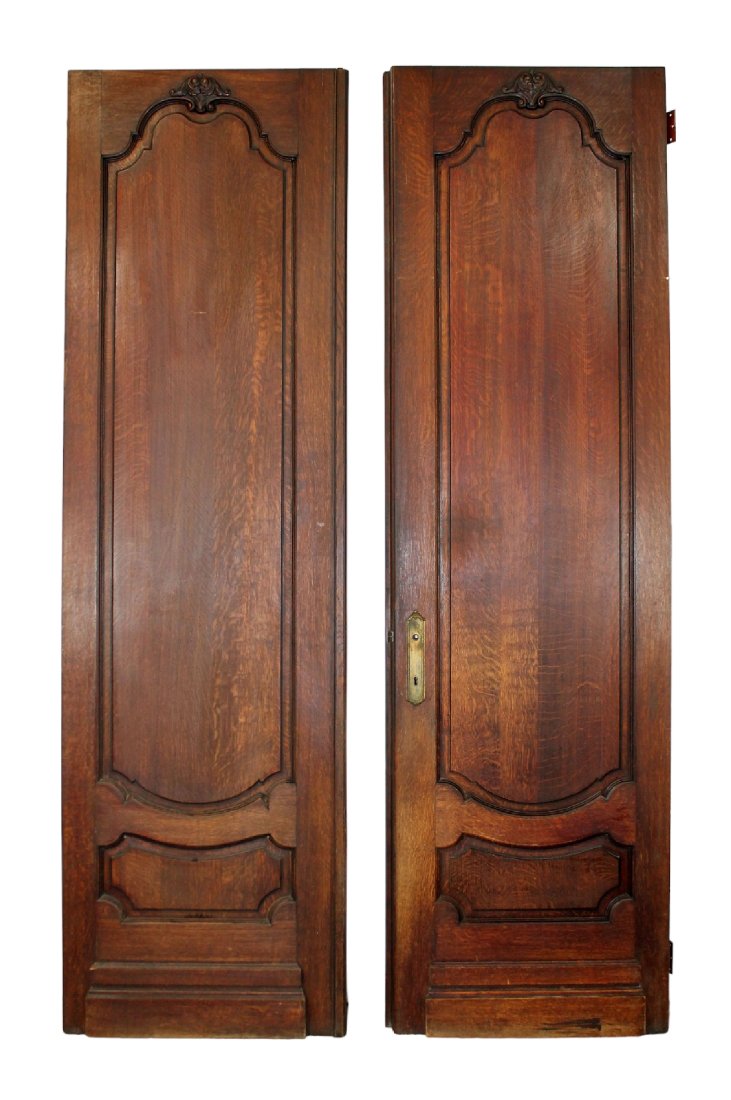 Pair of French Regency oak raised panel doors (1 of 9)