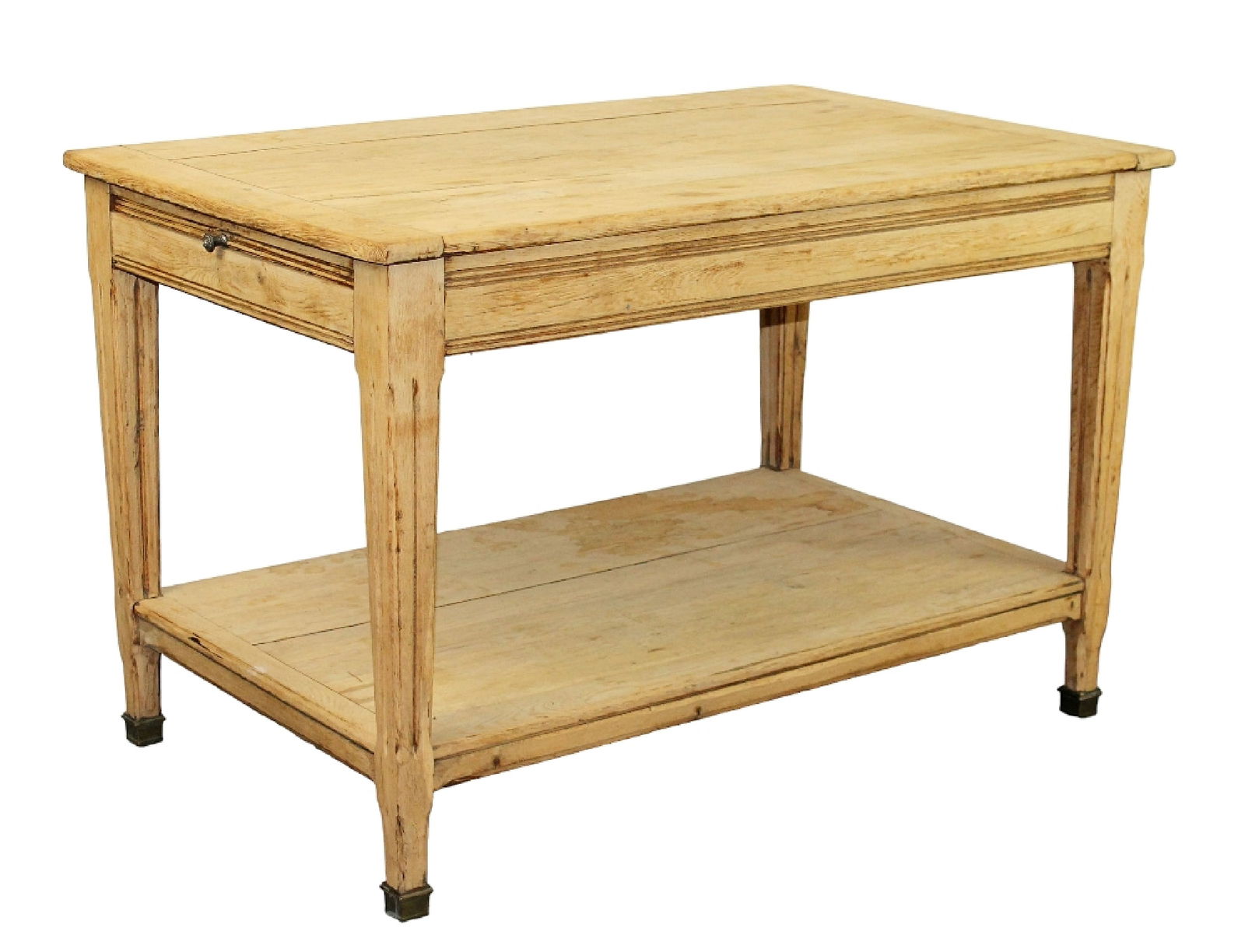 French bleached oak shop table center island (1 of 7)