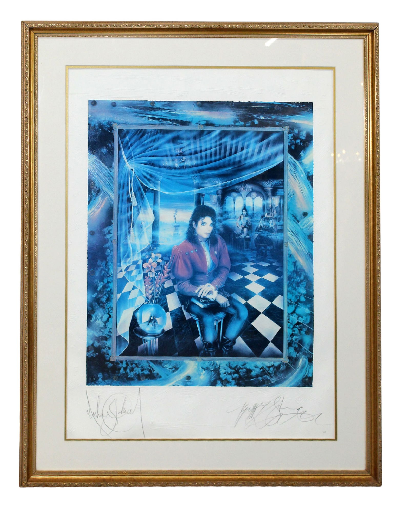 Brett Livingston Strong lithograph of Michael Jackson from The Book Japan (1 of 14)