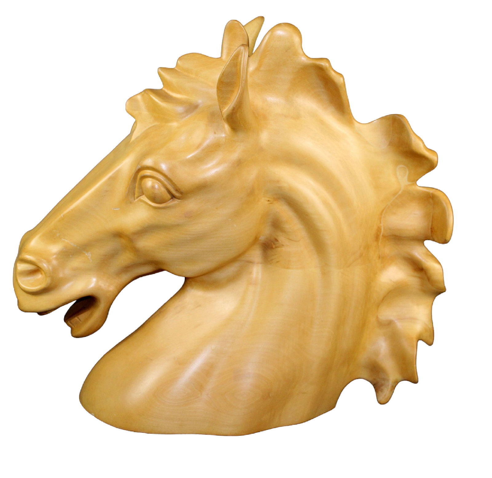 Alfonso Bini carved maple horse head sculpture (1 of 9)