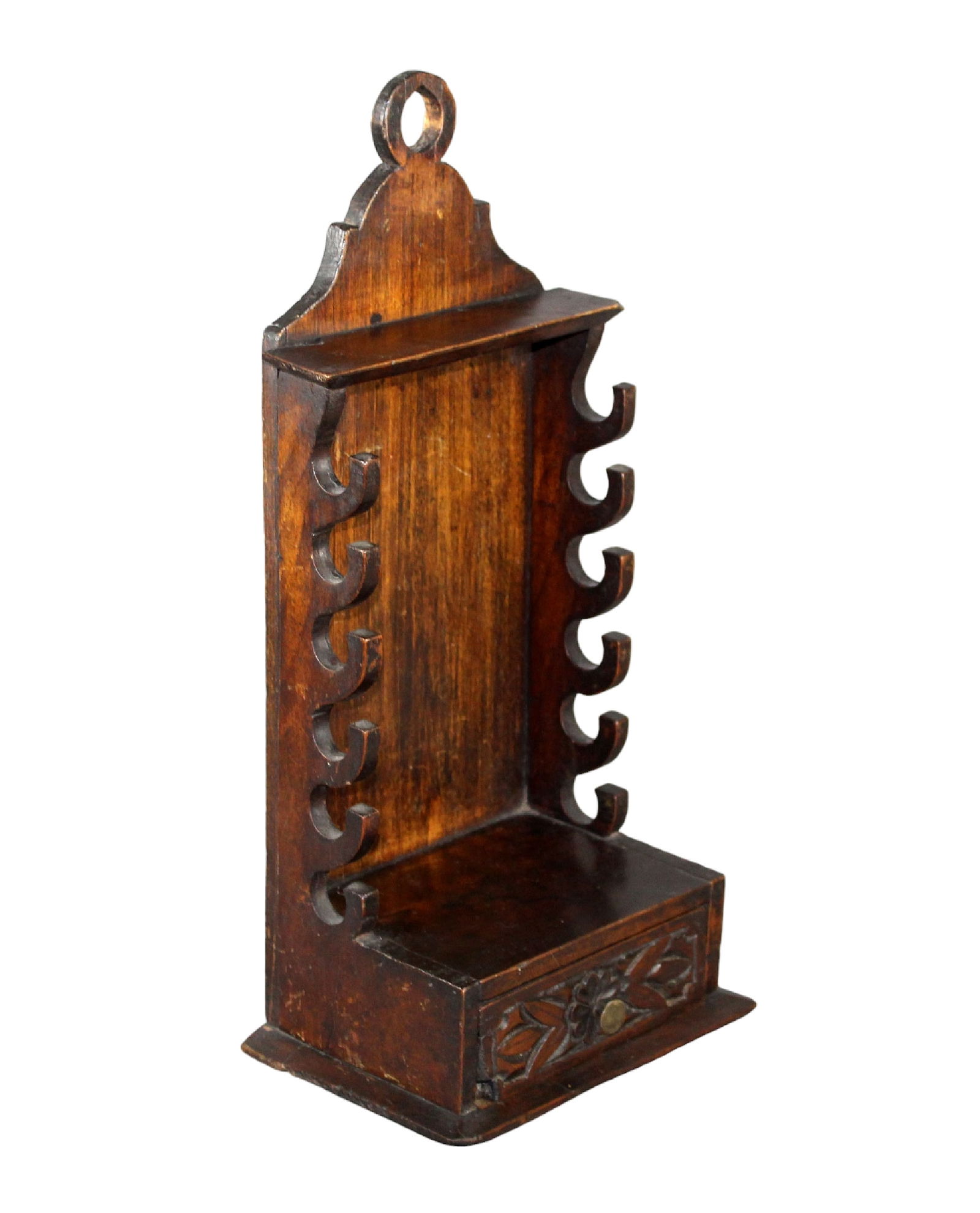 French Provincial knife holder in walnut with drawer (1 of 9)