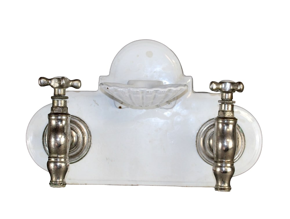 French porcelain over cast iron faucet (1 of 8)