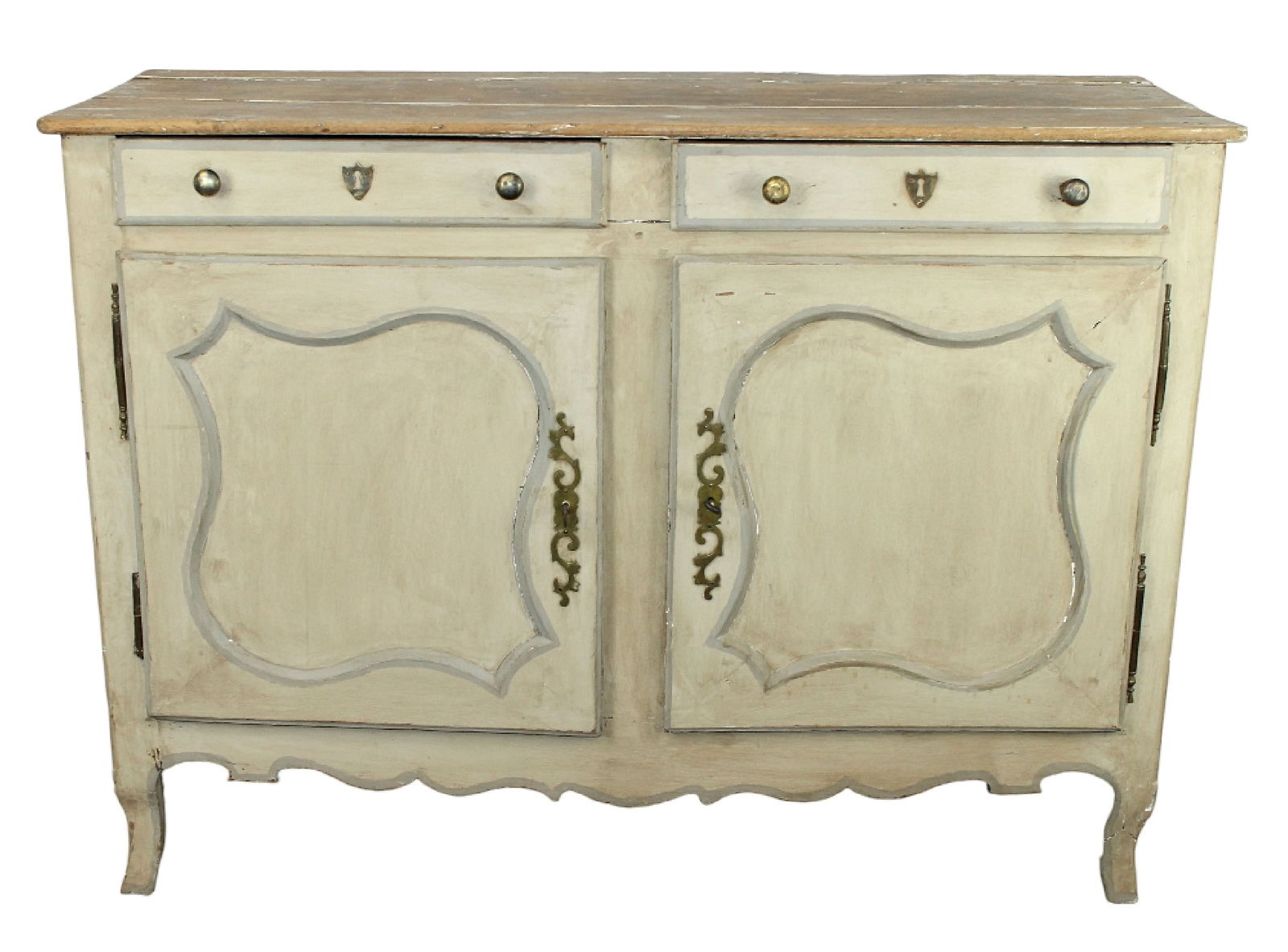 French Provincial painted buffet bas (1 of 10)