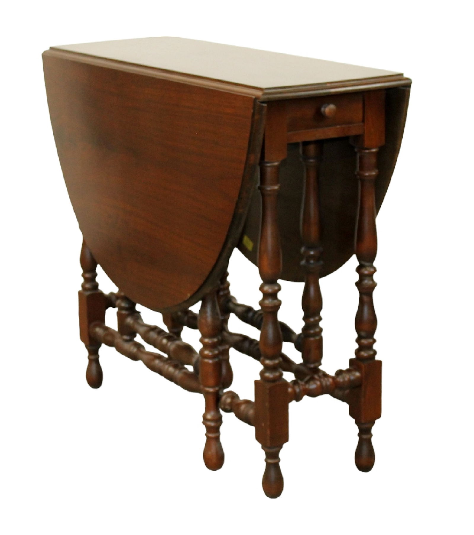 Vintage mahogany drop side gate leg table (1 of 7)