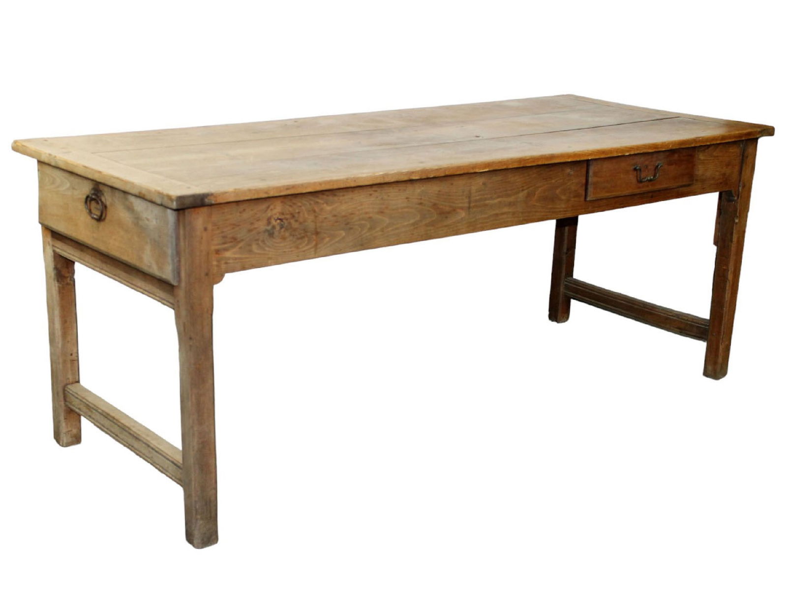 French farmhouse table in pine with drawer (1 of 10)