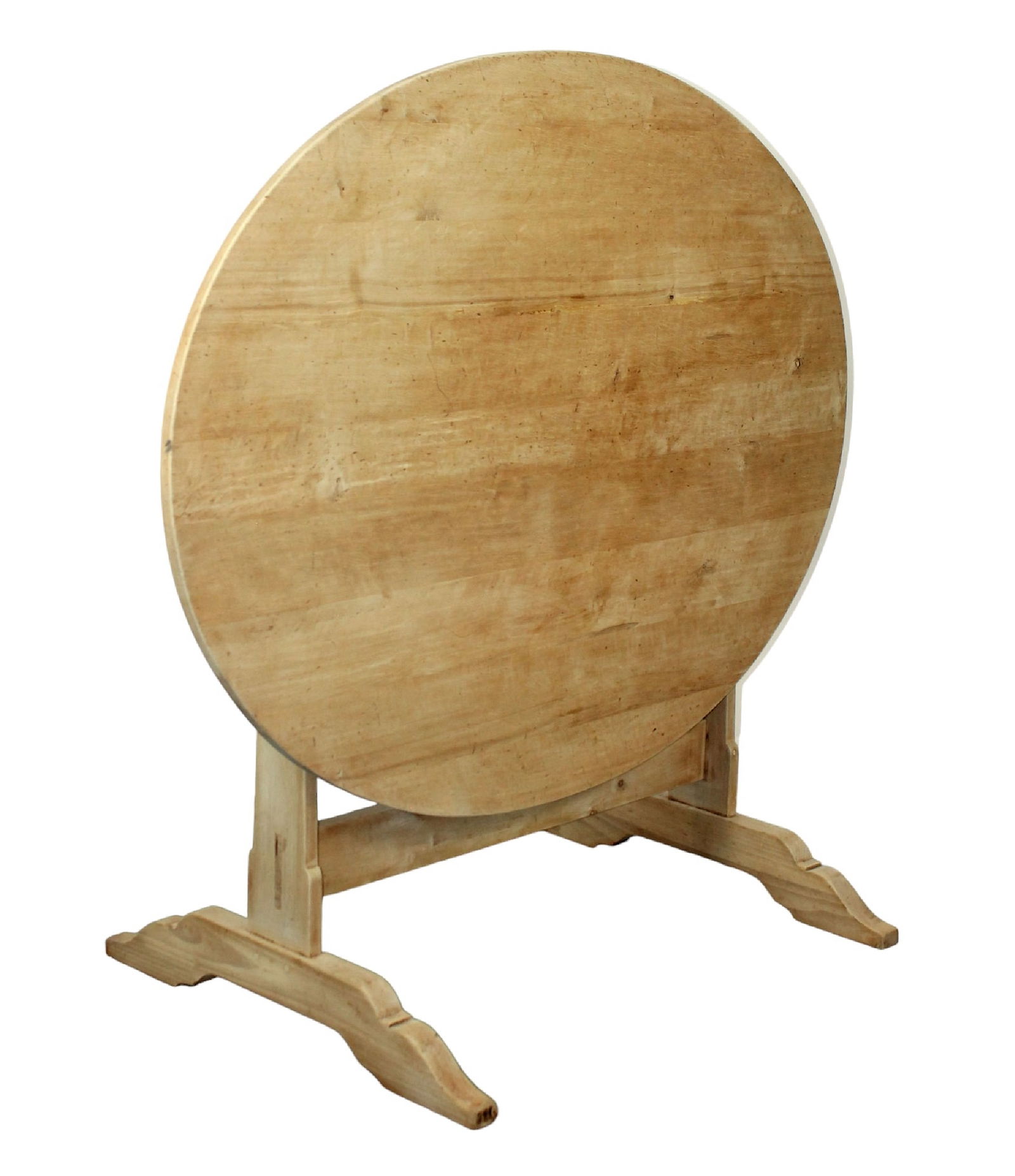 French tilt top vintner's table in bleached walnut (1 of 8)