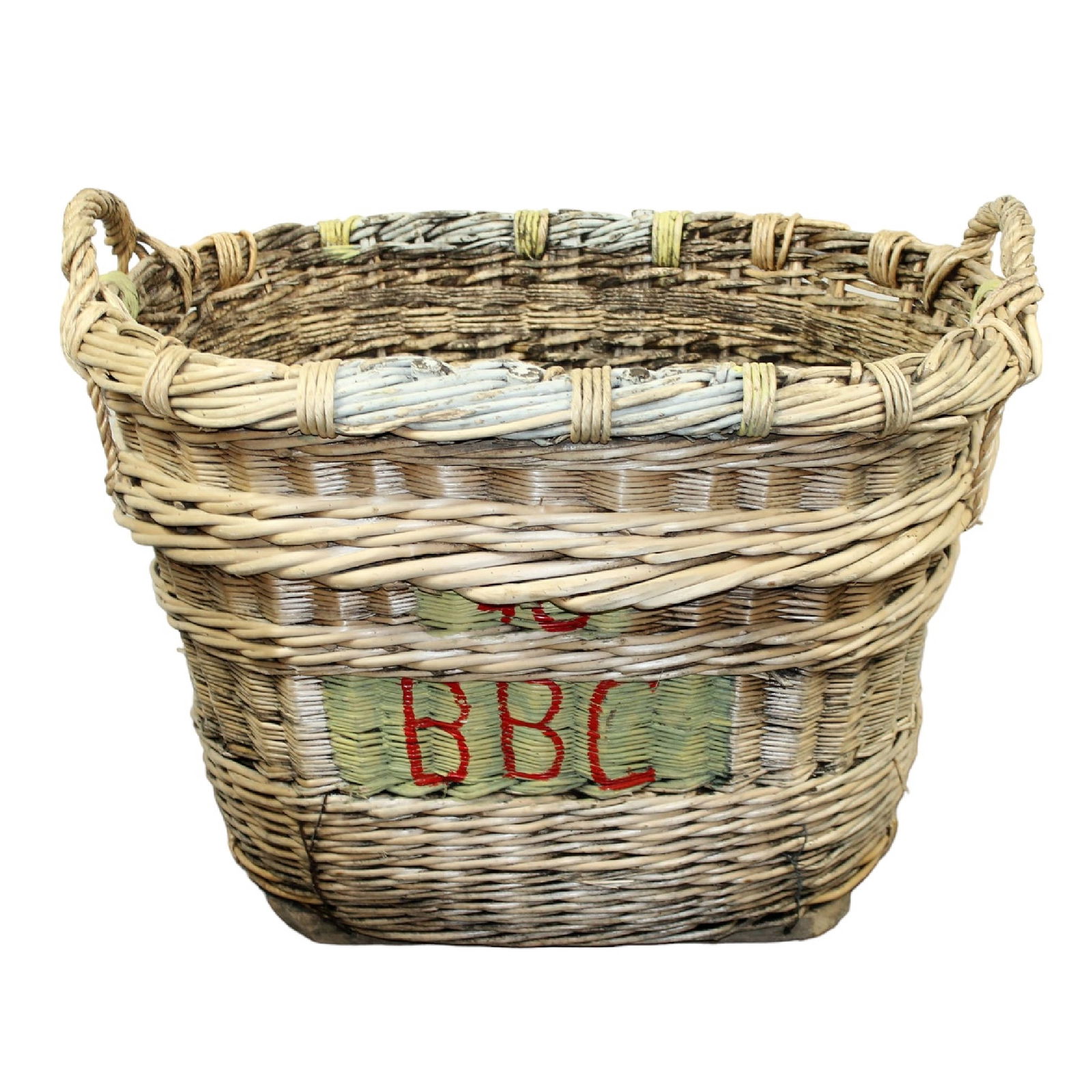 French oval wicker grape harvest basket (1 of 7)