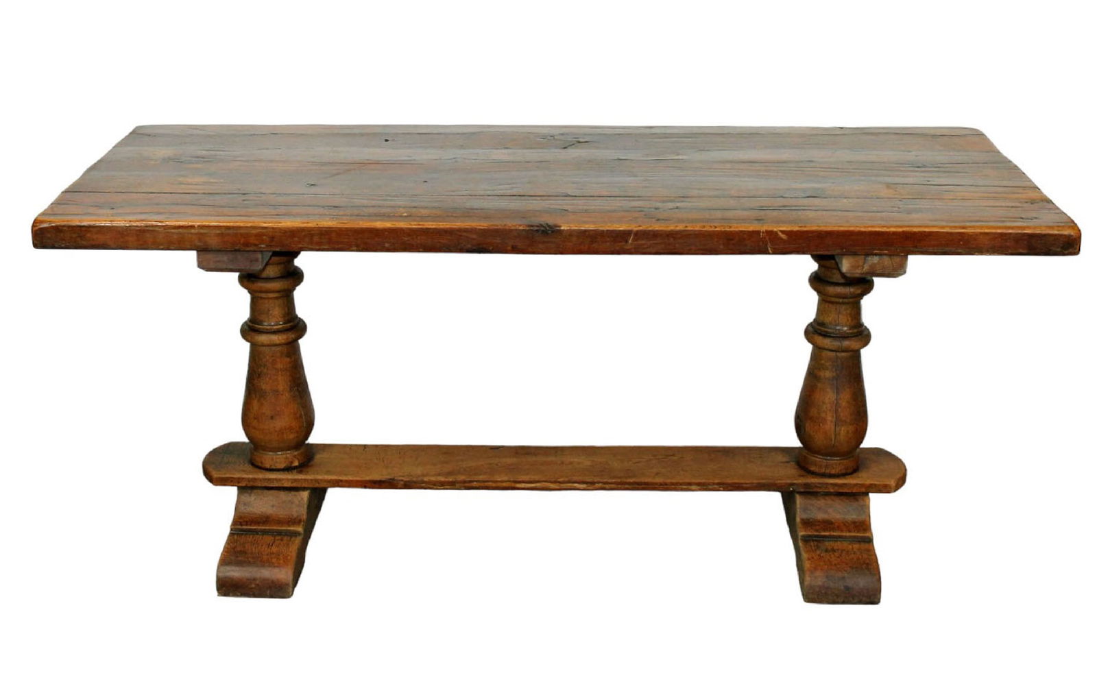 French farmhouse trestle table in oak (1 of 10)