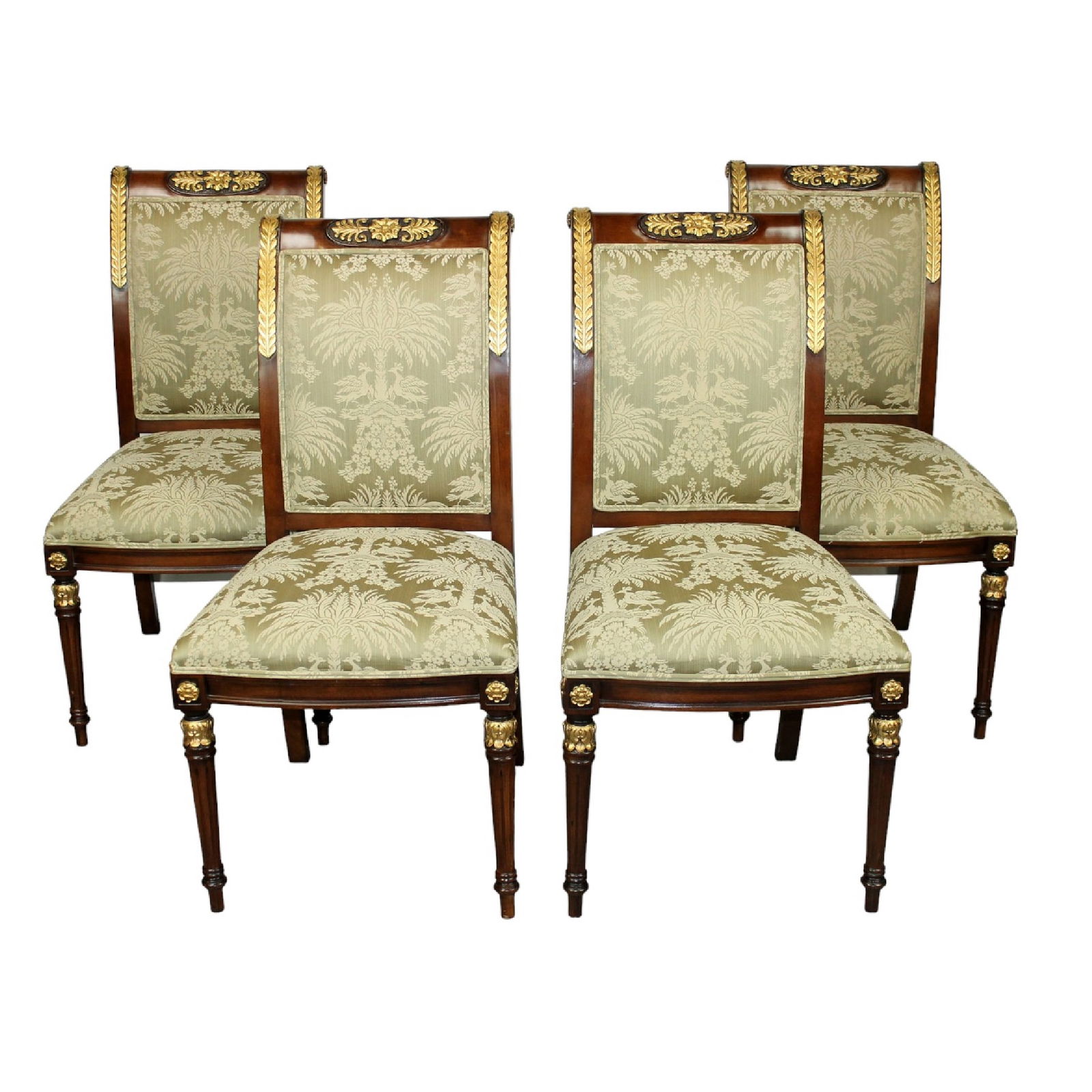 Set of 4 E.J. Victor Nicolette Collection side chairs (1 of 11)