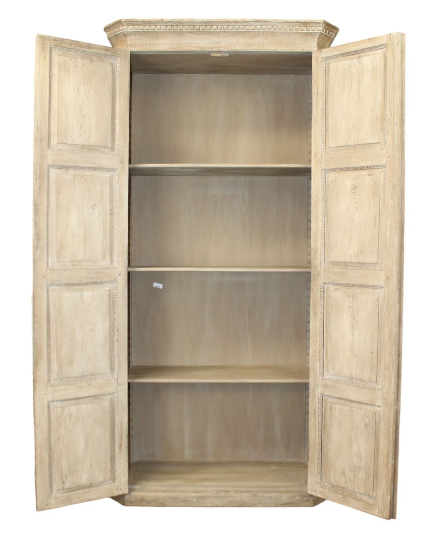 Formations bleached oak raised panel 2 door tall cabinet (1 of 8)