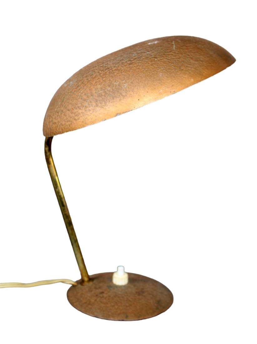 French mid century desk lamp with domed shade (1 of 10)