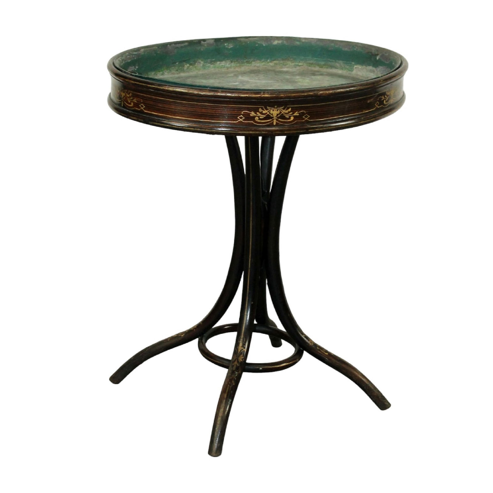Victorian jardiniere on bentwood pedestal base (1 of 8)