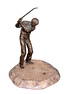 Theodore and Alexander bronze golfer figurine