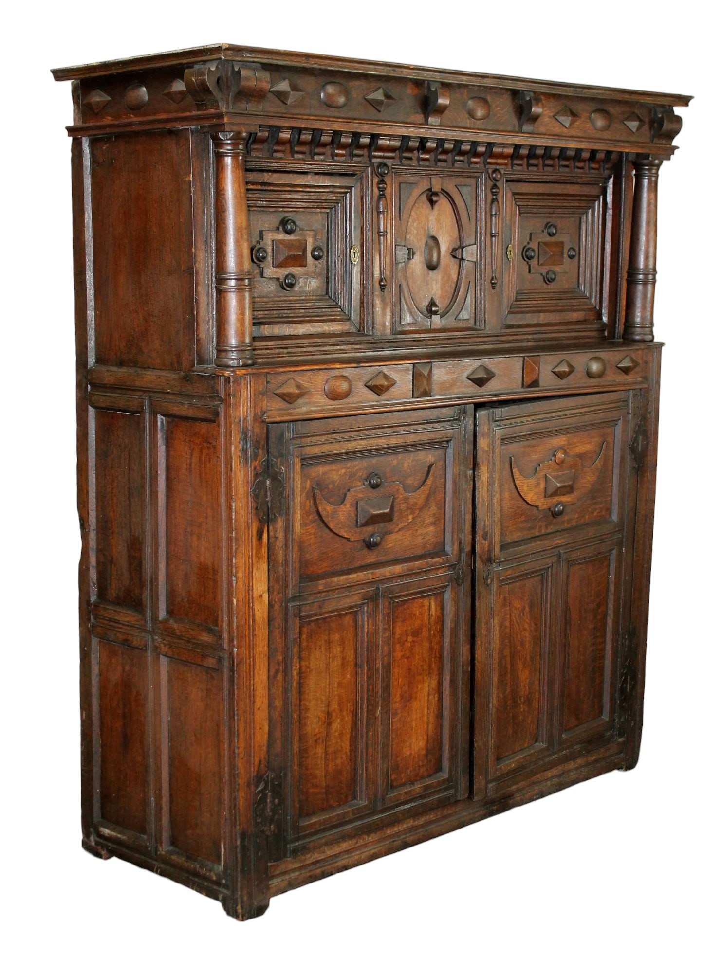 English court cupboard in oak (1 of 11)