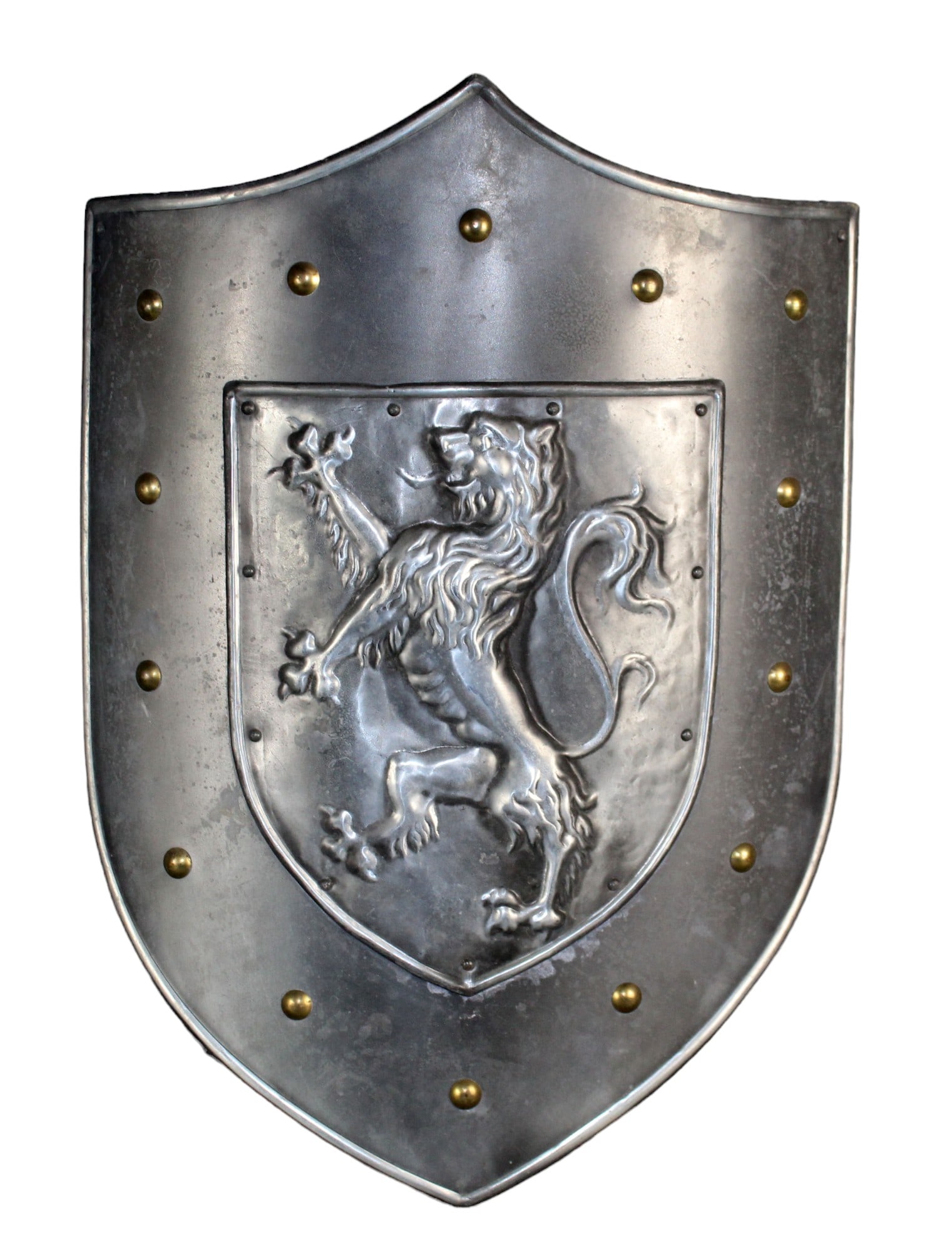French knight's shield with embossed lion (1 of 6)