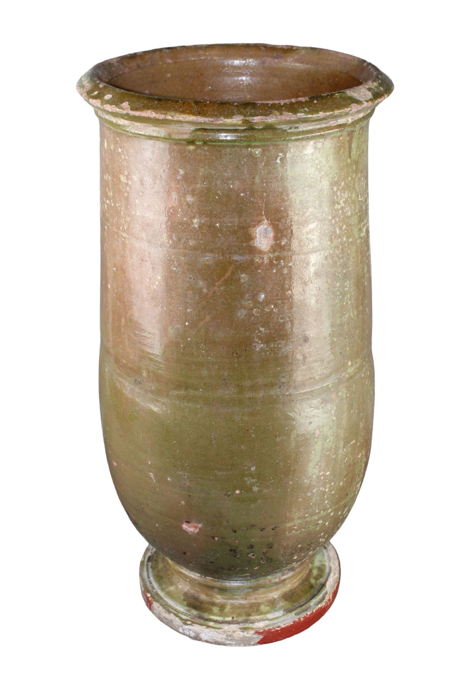 French 19th c glazed terracotta Tournac  olive jar (1 of 11)