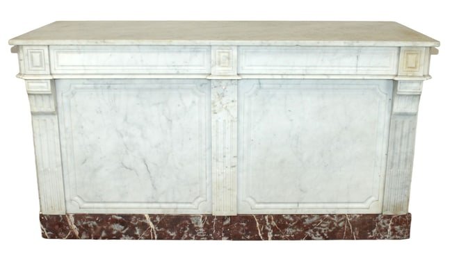 French marble and oak pastry shop counter (1 of 14)