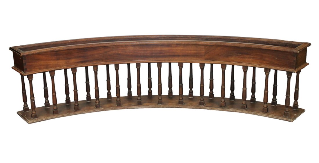 French demi-lune jardiniere with columnar base (1 of 13)